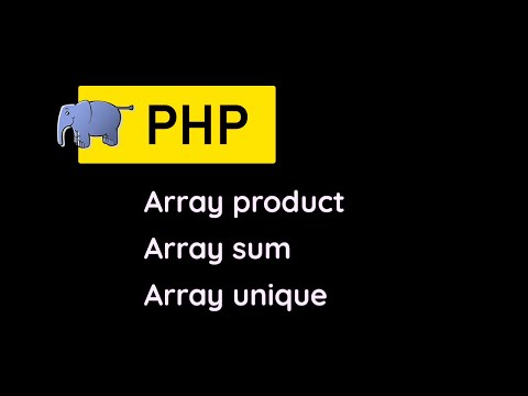 Php Dizi Fonksiyonları  -  Array_Product  |  Array_Sum  |  Array_Unique