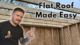 How i Built a Garden Room Workshop Flat Roof Quickly  Workshop Build PT4