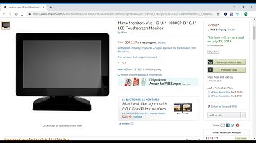 Coming 6/31/19: Mimo Monitors Vue HD UM-1080CP-B 10.1" LCD Touchscreen Monitor