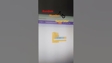 tutoriel in scratch how to make a random number generator 1-10 #scratch #tutorial #tuto #generator