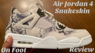 Air Jordan 4 Snakeskin Unboxing, Review & On Foot. Pinnacle Jordan 4 Snakeskin Review w/ McFly KOF.
