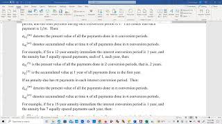 Actuarial SOA Exam FM Prep Lesson 66:Annuities with Multiple Payments in Each Conversion Period