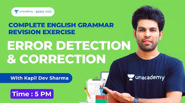 Error Detection & Correction | Day 3 | SBI/IBPS Clerk Mains 2021 | Bank Pro |  Kapil Dev Sharma