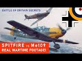 Spitfire shooting down me109 must see rare actual 1940 footage