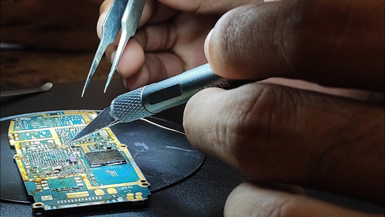 03 learning fixing IC ReBalling at school | I love you Teacholog - YouTube