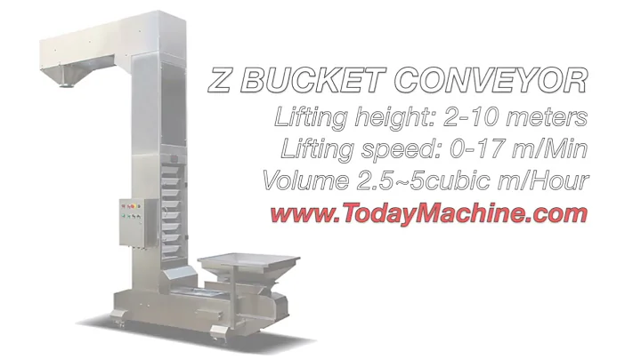 Z Type Roasted Coffee Bean Vertical Conveyor Bucket Elevator