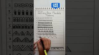 Basic And Easy Mandala Patterns For Beginners Simple Mandala Art