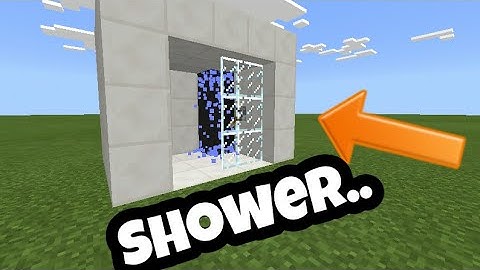 How to make a working shower in minecraft pe using command block (improve)