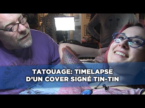 Tatouage: Timelapse d&rsquo;un cover signé Tin-Tin