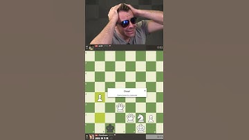 When a Chess Grandmaster misses mate in 1 Chess Stalemate #Shorts