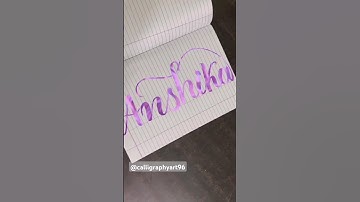 Rainbow 🌈 Magic 🤩|Tag Anshika|Magical Calligraphy|#trendingshorts #shorts#viral#shortsvideo#ytshorts