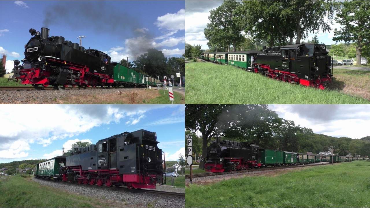 Der Rasende Roland auf Rügen in der Hauptsaison im August 2025  - FHD