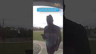 You won't believe who chased this delivery driver! 🐐😱 #funny #animals #shorts