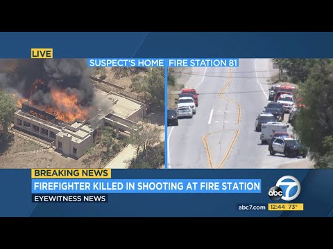 1 firefighter dead after shooting at Agua Dulce fire station; manhunt underway for suspect | ABC7
