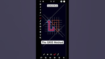 Discover a new technique in vector design. The grid method creates geometrically precise shapes.