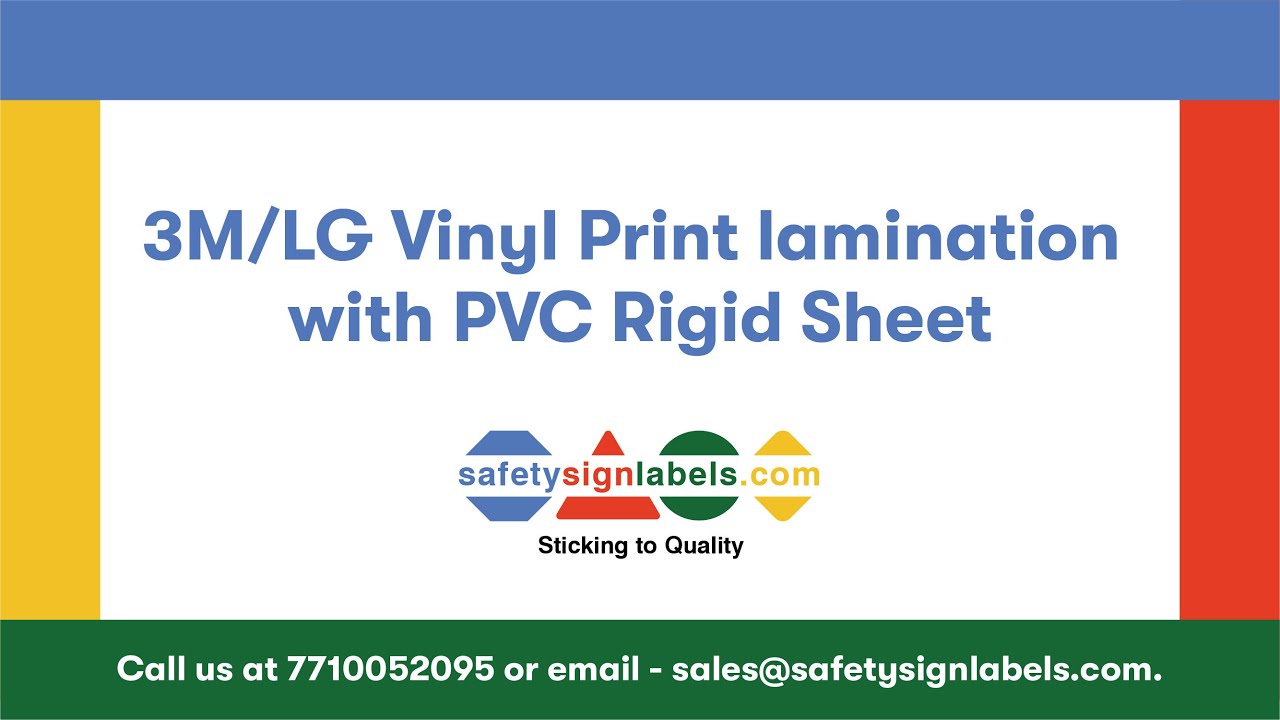 Vinyl Print lamination with PVC Rigid Sheet - YouTube