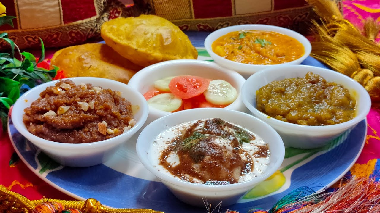 Without onion garlic Restaurant style KARWACHAUTH SPECIAL THALI