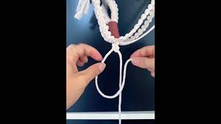 Alternating Half Hitch Knots Macrame | Macrame Beginner