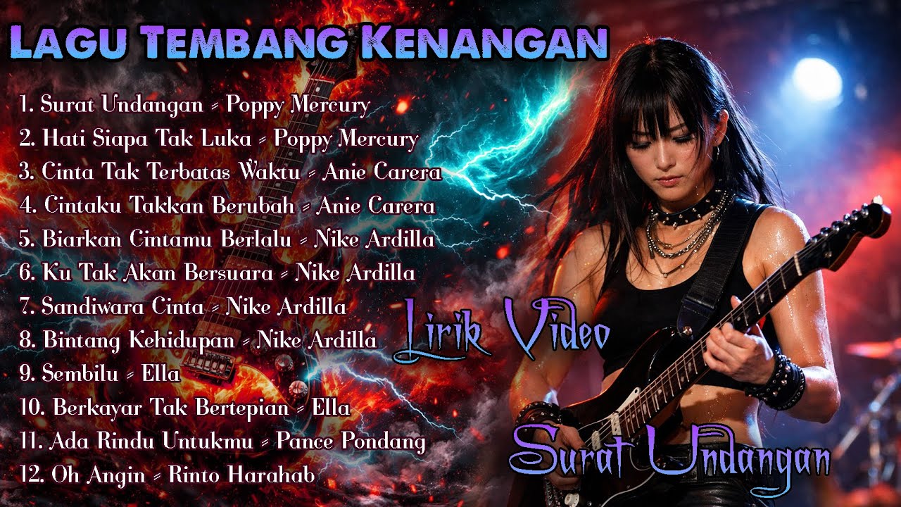 Lagu Tembang kenangan  Nostalgia Slow Rock & Pop Cover - Ada Rindu Untukmu | Lirik Video Karaoke