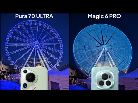 Huawei Pura 70 Ultra vs Honor Magic 6 Pro Night Mode Camera Test