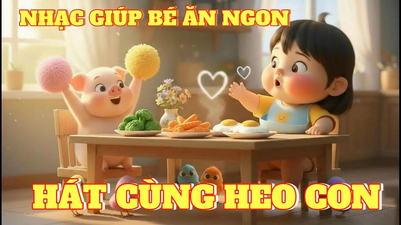 Hát Cùng Heo Con - Nhạc Thiếu Nhi Giúp Bé Ăn Ngon Miệng | Kids Song Vui Nhộn 2026