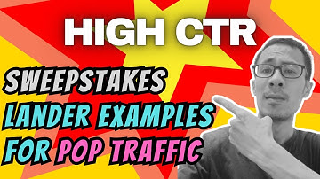 This is How a High CTR Sweepstakes Landing Page Look Like | CPA Marketing Pop Ads Traffic
