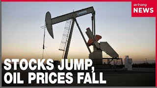 Stocks jump, oil prices drop after U.S. and Iran announce peace deal