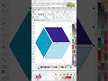 3D Square Shape Design बनाये सिर्फ 1 मिनट में| #designwithcorelhindi   #coreldraw