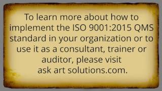 ISO 9001:2015 Consulting - Frequently Asked Questions Part 4