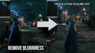 Final Fantasy 7 Remake Intergrade Dynamic Resolution ON VS OFF Comparison