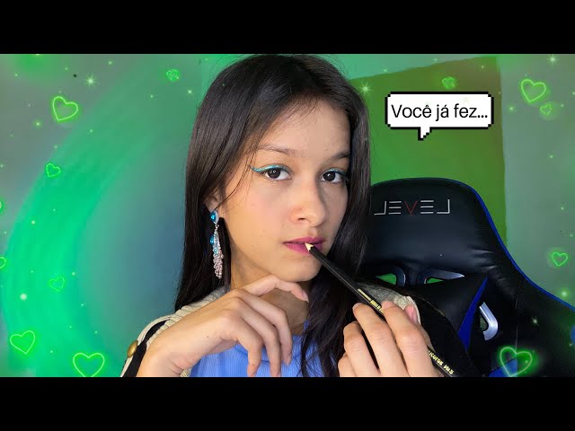 ASMR | Você veio fazer o dever de casa no meu quarto junto comigo 📝💕