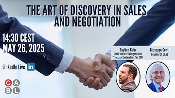 LinkedIn Live: The Art of Discovery in Sales and Negotiation with Daylian Cain