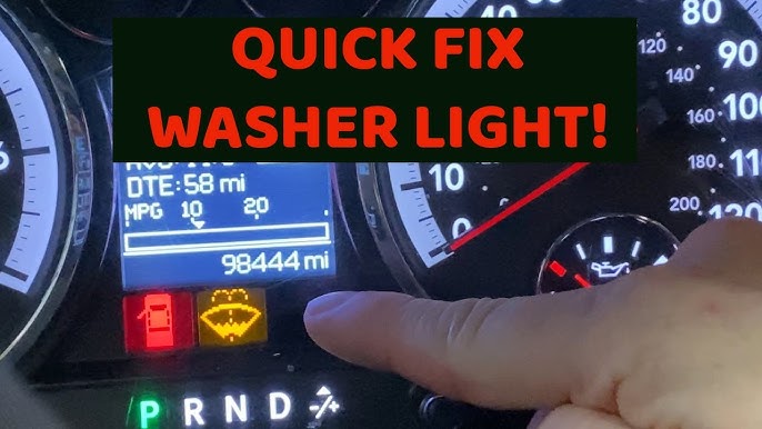 Tesla windshield washer fluid level low warning light