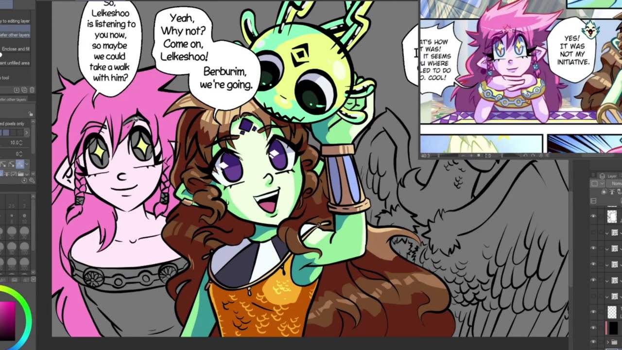 Cosmic Egg - Page 053 Drawing a Comic in ClipStudioPaint