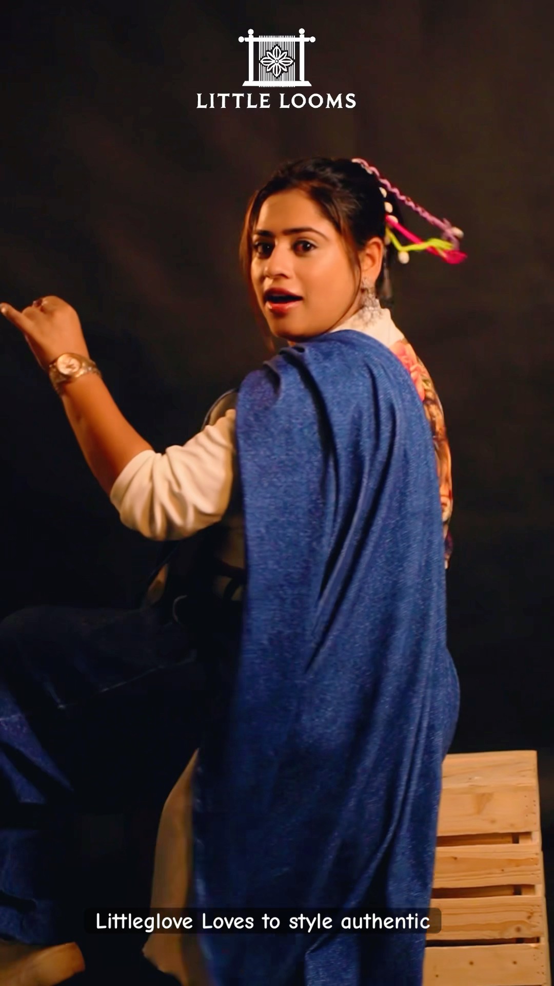 I love to dress authentic.. this has been specially created from underprivileged artists of surat