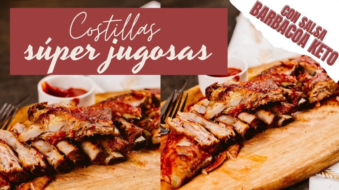 Costillas con salsa barbacoa express SIN AZUCAR, super tiernas y