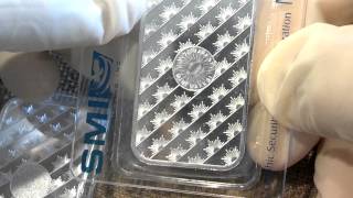 Sunshine Minting Silver Security Feature & Geiger Bars - Lanceoa March Unboxing