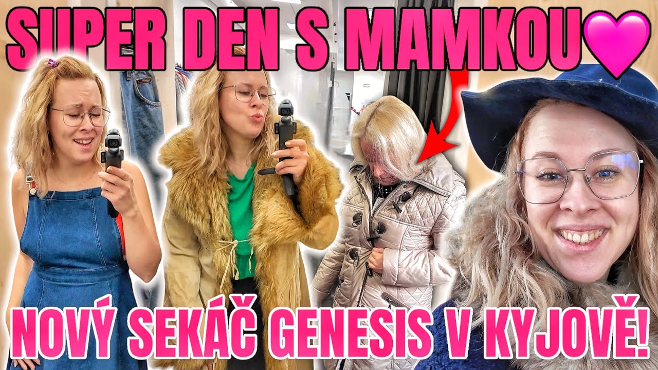 NOVÝ SEKÁČ GENESIS V KYJOVĚ JE SUPER!🤩KRÁSNÝ DEN S MAMKOU🩷POKLADY VE SBĚRÁČKU HODONÍN💍👑👠