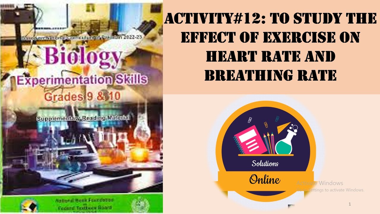 Activity 12 | Effect of Exercise on Heart Rate & Breathing Rate | Class ...