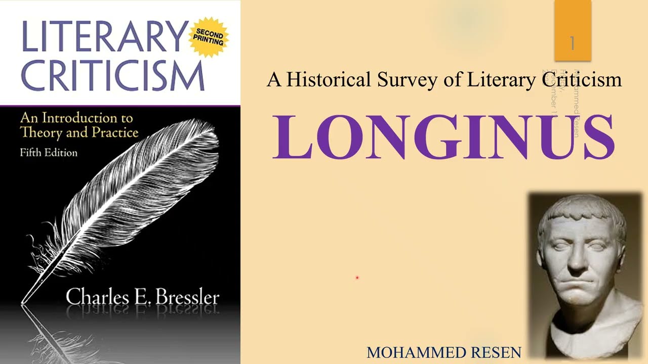 5-LONGINUS and his famous for his treatise “On the Sublime”, لونجينيوس (في السمو)