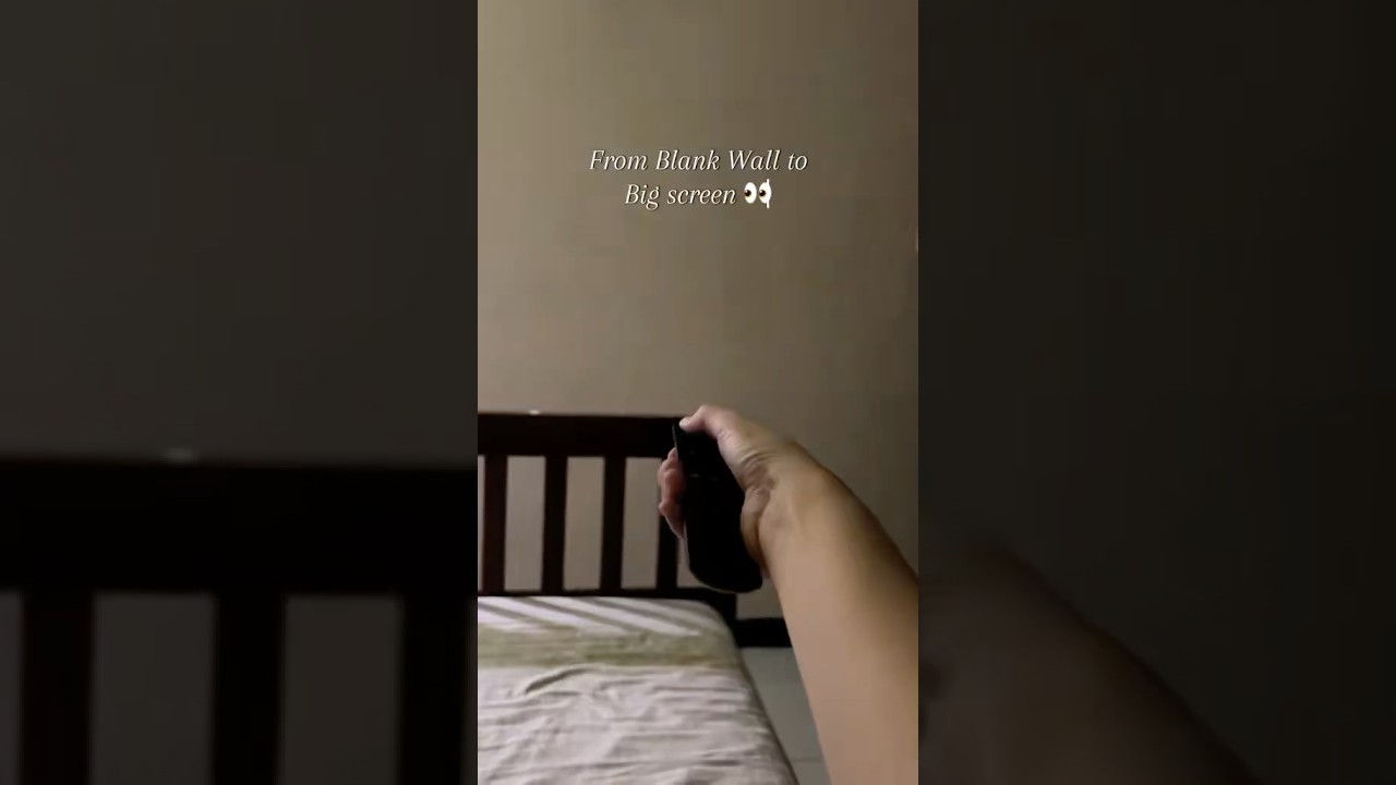 Netflix and Chill 🍿 Mini Projector Screen 📽️ Cinema at Home