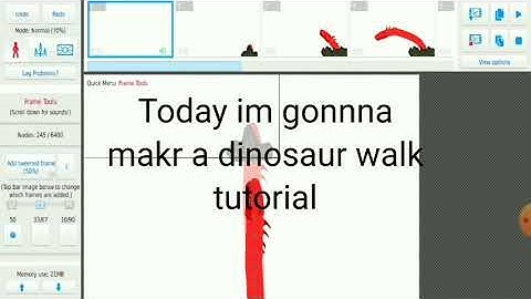 Dinosaur Walk Animation Tutorial (Stick Nodes)