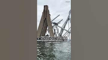 Key Bridge in Baltimore Recovery Efforts After Collapse #transportation #baltimore