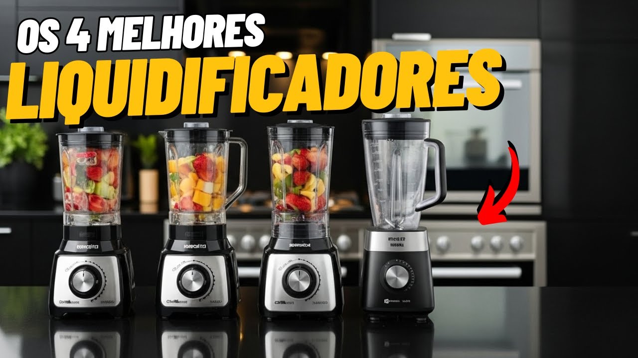 Os 4 MELHORES LIQUIDIFICADORES de 2024 Custo e Beneficio. Qual o Melhor