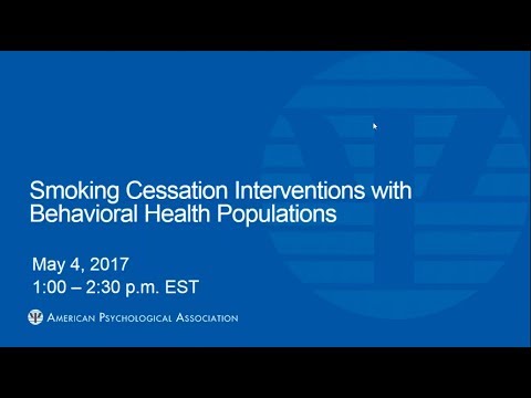 Smoking Cessation Interventions with Behavioral Health Populations
