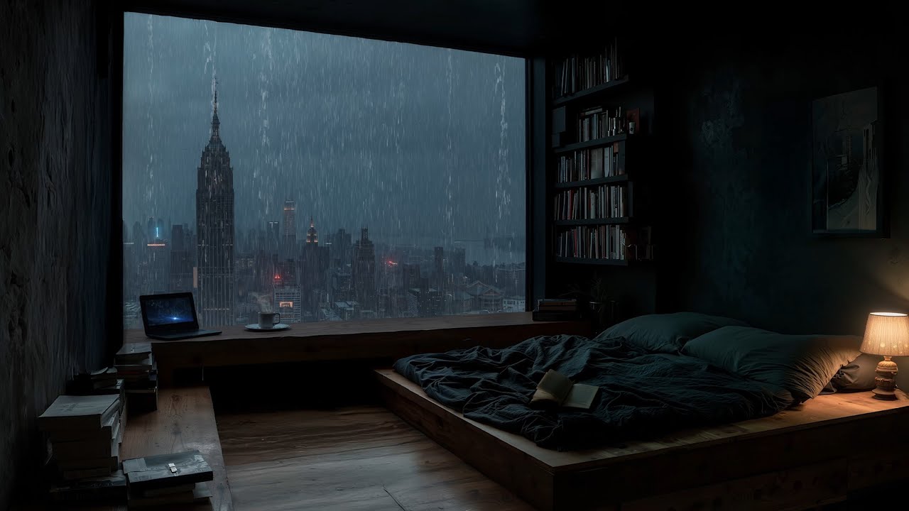 Ease Rain Sounds in a Tranquil Garden (No Ads) 🌧 Relaxing Ambience for Deep Sleep,Focus,Study