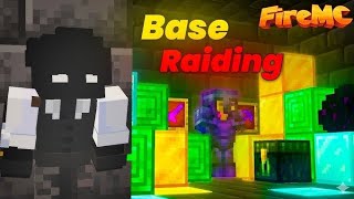 Minecraft #firemc #baseraid most deadliest sarver #psd1