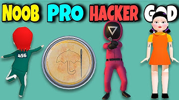 NOOB vs PRO vs HACKER vs GOD in Squid Game 3D - All Levels Gameplay, MAX LEVEL