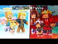 FAMILIA DO MAL DA AMANDINHA VS FAMILIA DO BEM DO LOPERS NO MINECRAFT.