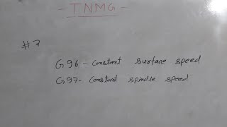 Difference Between G96 and G97 | TNMG